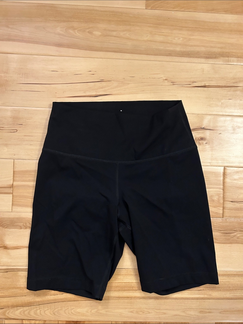 Everlane Black High-Rise Bike Shorts